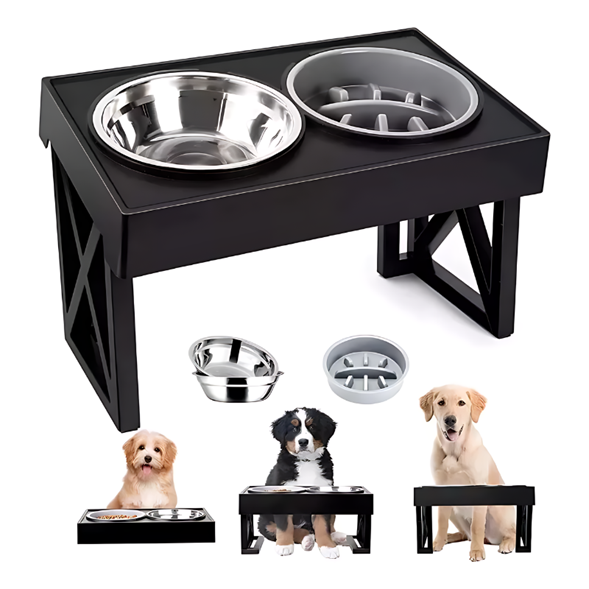 Comedero-Bebedero ajustable para Mascotas