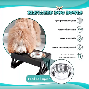 Comedero-Bebedero ajustable para Mascotas